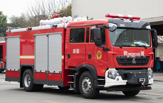 Sinotruk HOWO 6t Wasser Schaum Cafes Feuerwehrfahrzeug Mehrzweck China Hersteller