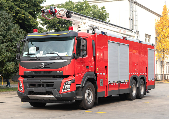 Volvo 25m Wasser-Schaum-Pulver Turm Feuerwehrfahrzeug gute Qualität spezialisierte China Hersteller