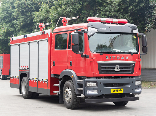 Sinotruk Sitrak 4 Tonnen Trockenes Chemiepulver Feuerwehrfahrzeug Spezialfahrzeug China Fabrik