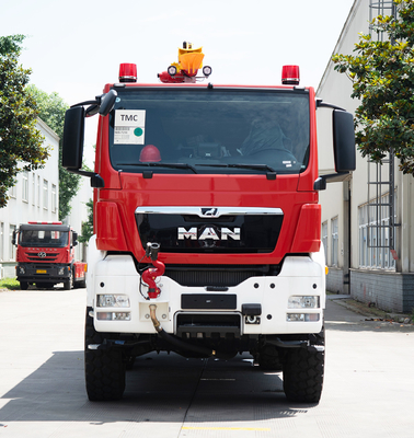 6x6 MAN Flughafen Rettung Feuerwehrfahrzeug 11 Tonnen mit 10000L Wassertank Preis Spezialisiertes Fahrzeug China Factory