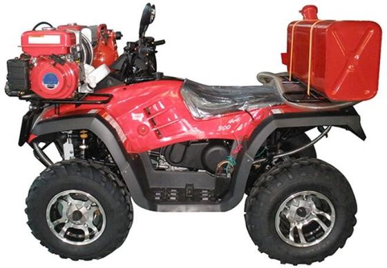 Motorrad der 4x4 Feuerbekämpfungs-ATV nicht für den Straßenverkehr mit Behälter des Wasser-65L